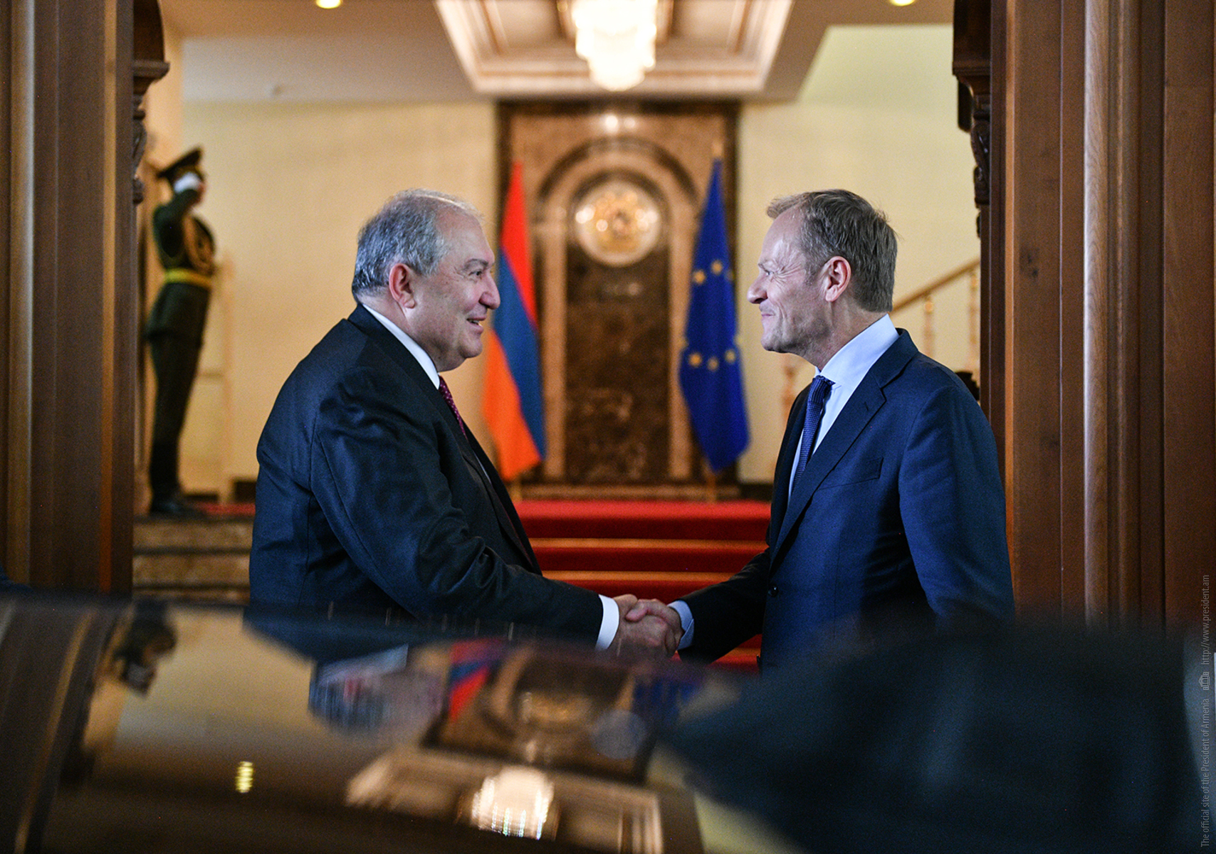 Հայաստան-ԵՄ հարաբերությունները զարգացման մեծ ներուժ ունեն. նախագահ Արմեն Սարգսյանն ընդունել է Եվրոպական խորհրդի նախագահ Դոնալդ Տուսկին