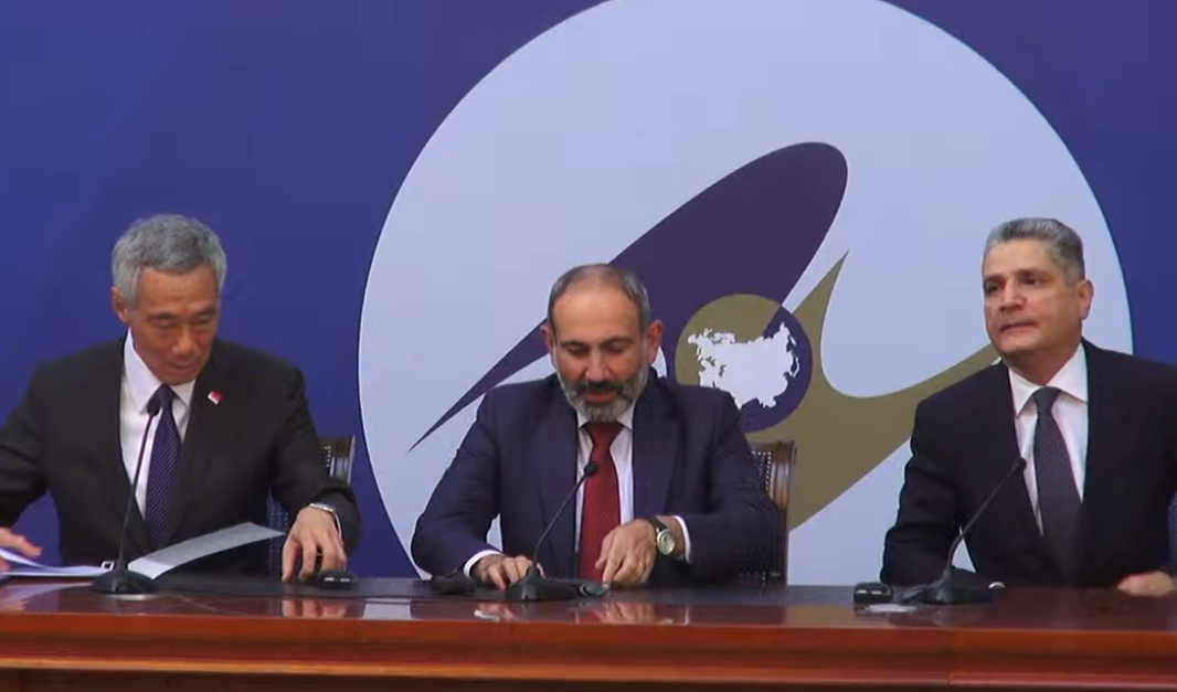 Նիկոլ Փաշինյանի, Տիգրան Սարգսյանի և Սինգապուրի վարչապետի համատեղ ասուլիսը. ՈւՂԻՂ