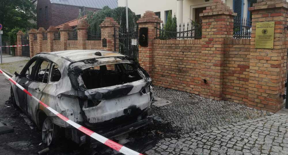 Գիշերը հրկիզվել է Գերմանիայում ՀՀ դեսպանության ծառայողական ավտոմեքենան