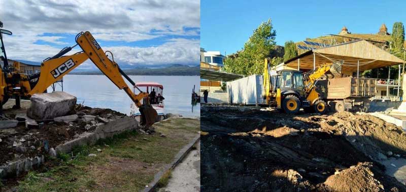 Սևանի ափամերձ հատվածներում ապօրինի շենք-շինությունները ապամոնտաժվում են