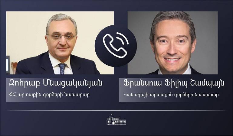 Հայաստանի և Կանադայի ԱԳ նախարարների հեռախոսազրույցը