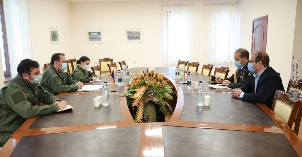 ՊՆ-ում հանդիպում է եղել Իրանի դեսպանության նորանշանակ ռազմական կցորդի հետ