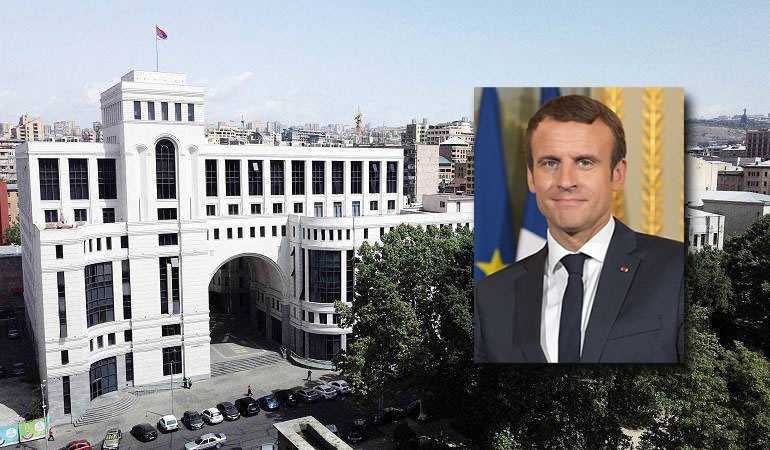 ՀՀ ԱԳՆ-ն իր լիակատար համերաշխությունն է հայտնել Ֆրանսիայի նախագահ Էմանուել Մակրոնին