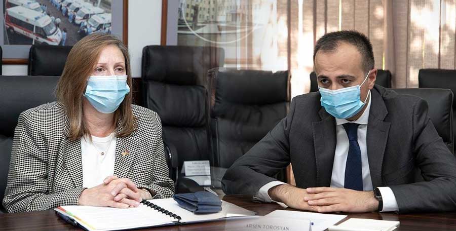Արսեն Թորոսյանը հանդիպել է ՀՀ-ում ԱՄՆ դեսպան Լին Թրեյսիի հետ
