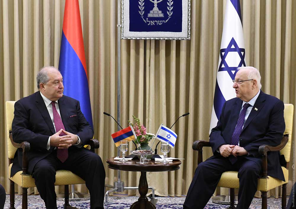 Նախագահ Սարգսյանը հեռախոսազրույց է ունեցել Իսրայելի նախագահ Ռյուվեն Ռիվլինի հետ