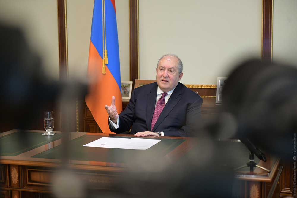 Հայերը կդադարեցնեն էթնիկ զտման Բաքվի ցանկացած փորձ. նախագահի հարցազրույցը չինական Caixin Media-ին