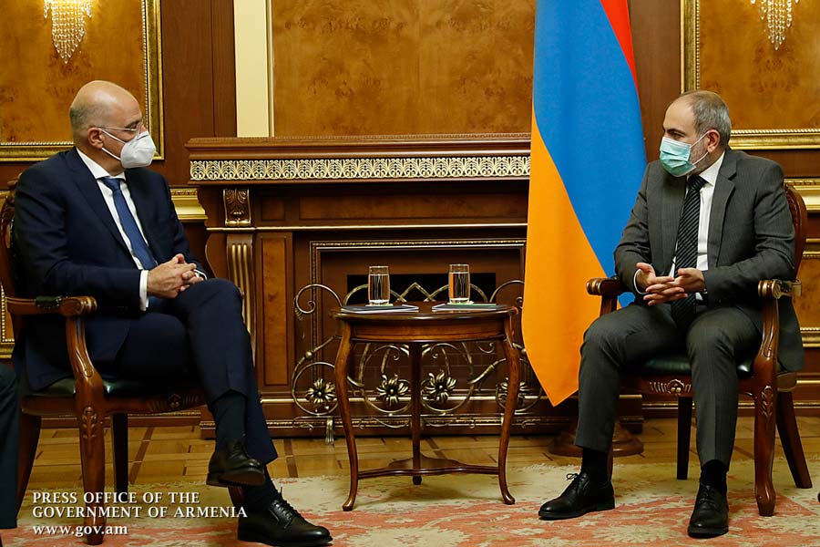 ՀՀ վարչապետը և Հունաստանի ԱԳ նախարարն ընդգծել են Թուրքիայի ծավալապաշտական քաղաքականության անընդունելիությունը