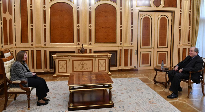 Լին Թրեյսին հյուրընկալվել է ՀՀ նախագահ Արմեն Սարգսյանի մոտ