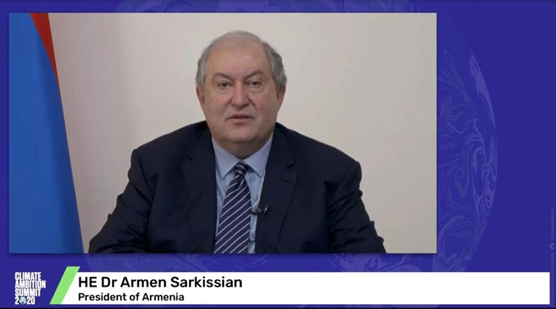 Արմեն Սարգսյանը կլիմայական փոփոխությունների հարցով գագաթնաժողովի շրջանակում հանդես է եկել տեսաուղերձով