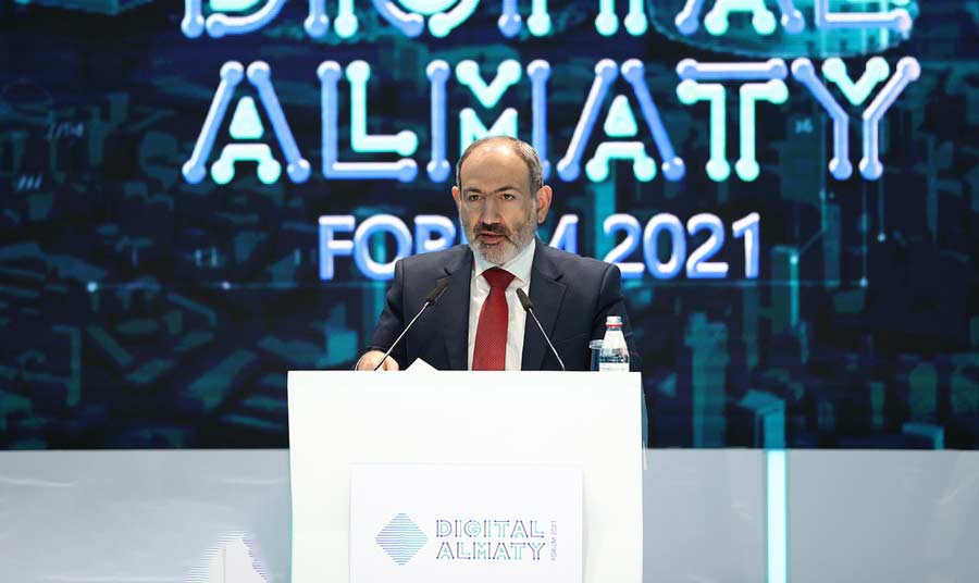 Վարչապետը ելույթ է ունեցել «Almaty Digital Forum 2021» համաժողովին