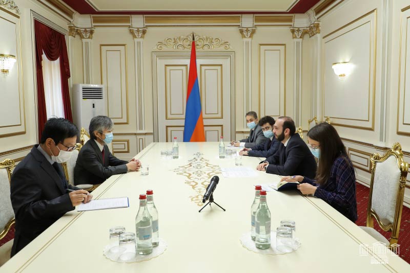 Արարատ Միրզոյանը հրաժեշտի հանդիպում է ունեցել Հայաստանում Ճապոնիայի դեսպան Ջուն Յամադայի հետ