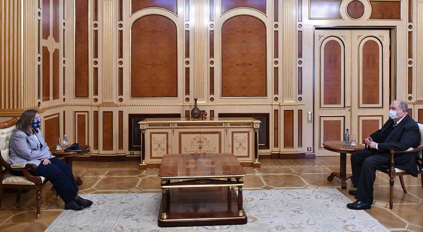 Արմեն Սարգսյանը հանդիպել է Հայաստանում ԱՄՆ դեսպան Լին Թրեյսիի հետ