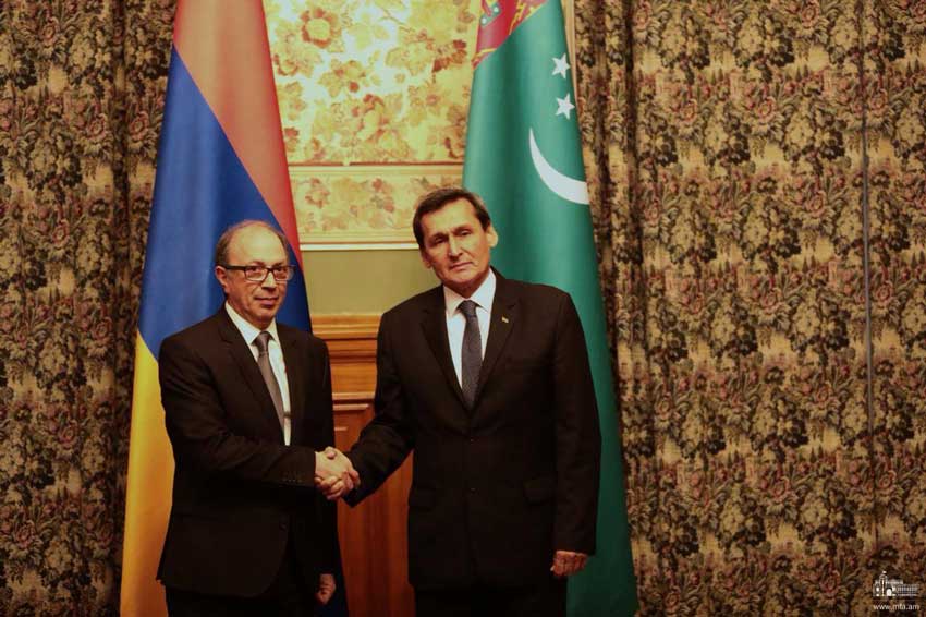 ՀՀ ԱԳ նախարար Արա Այվազյանի հանդիպումը Թուրքմենստանի ԱԳ նախարար Ռաշիդ Մերեդովի հետ