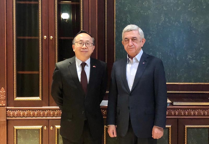 Կայացել է ՀՀ երրորդ նախագահ Սերժ Սարգսյանի եւ Հայաստանում Չինաստանի դեսպան Ֆան Յունի հանդիպումը