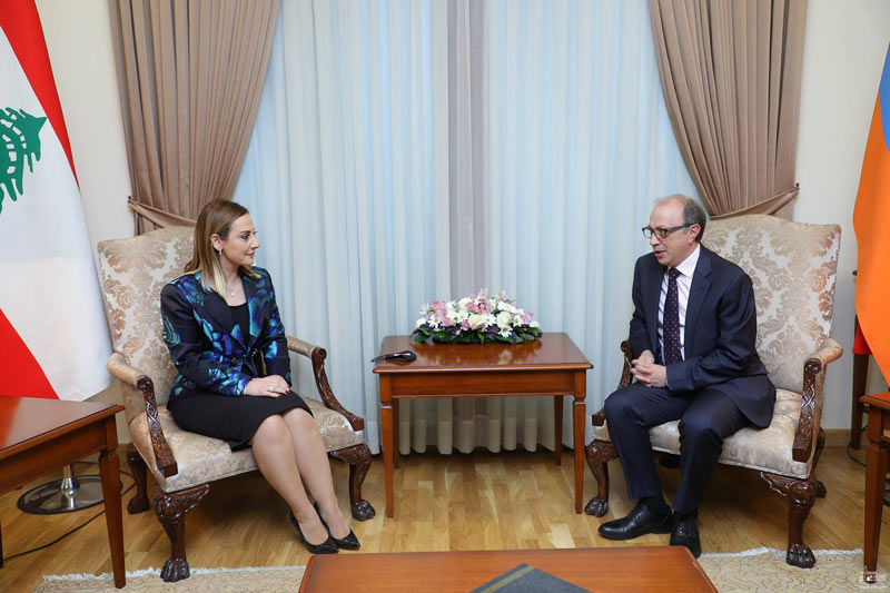 Արա Այվազյանն ընդունել է Լիբանանի Երիտասարդության և մարմնակրթության հարցերի նախարարի պաշտոնակատար Վարդինե Օհանյանին