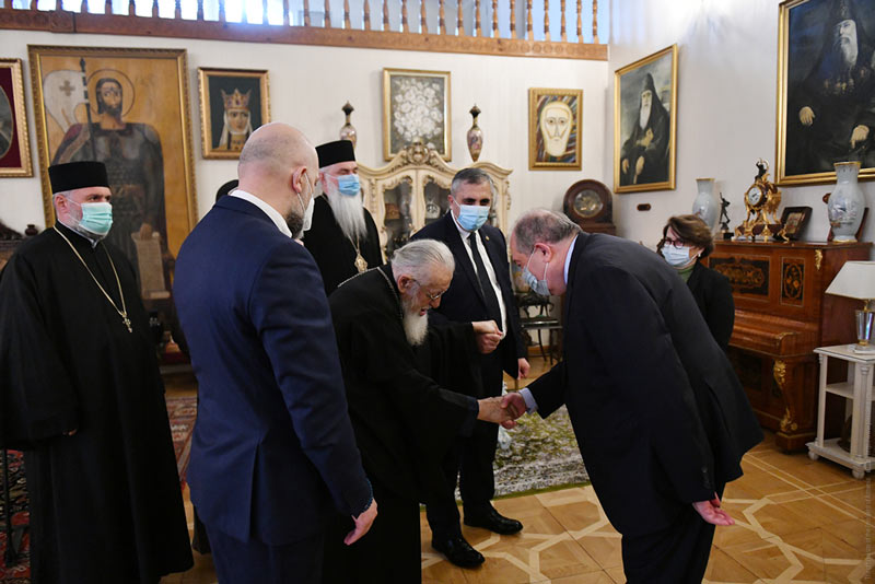 Արմեն Սարգսյանը հյուրընկալվել է Համայն Վրաստանի կաթողիկոս-պատրիարք Իլյա Երկրորդին