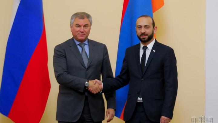 Մայիսին հանդիպելու են Արարատ Միրզոյանն ու Վյաչեսլավ Վոլոդինը