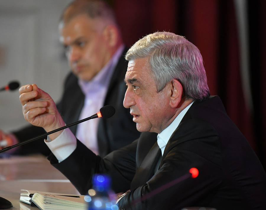 Ես դրան 24 ժամ եմ տալիս, մի փաստ չներկայացրեց, մորթելու եմ․ Սերժ Սարգսյանը՝ Նիկոլ Փաշինյանին