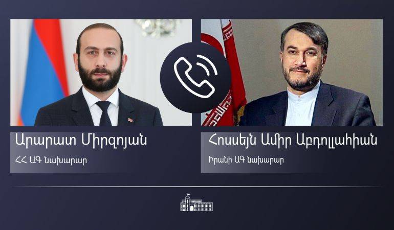 Արարատ Միրզոյանը Իրանի ԱԳ նախարարի հետ տարածաշրջանային և միջազգային անվտանգության հարցեր է քննարկել