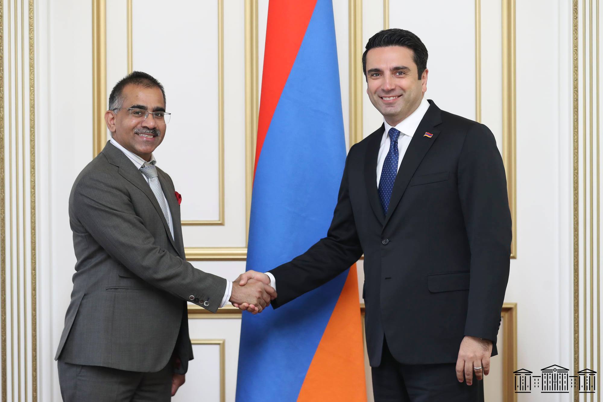 ՀՀ  Աժ նախագահ Ալեն Սիմոնյանն ընդունել է ՀՀ-ում Հնդկաստանի արտակարգ եւ լիազոր դեսպանին