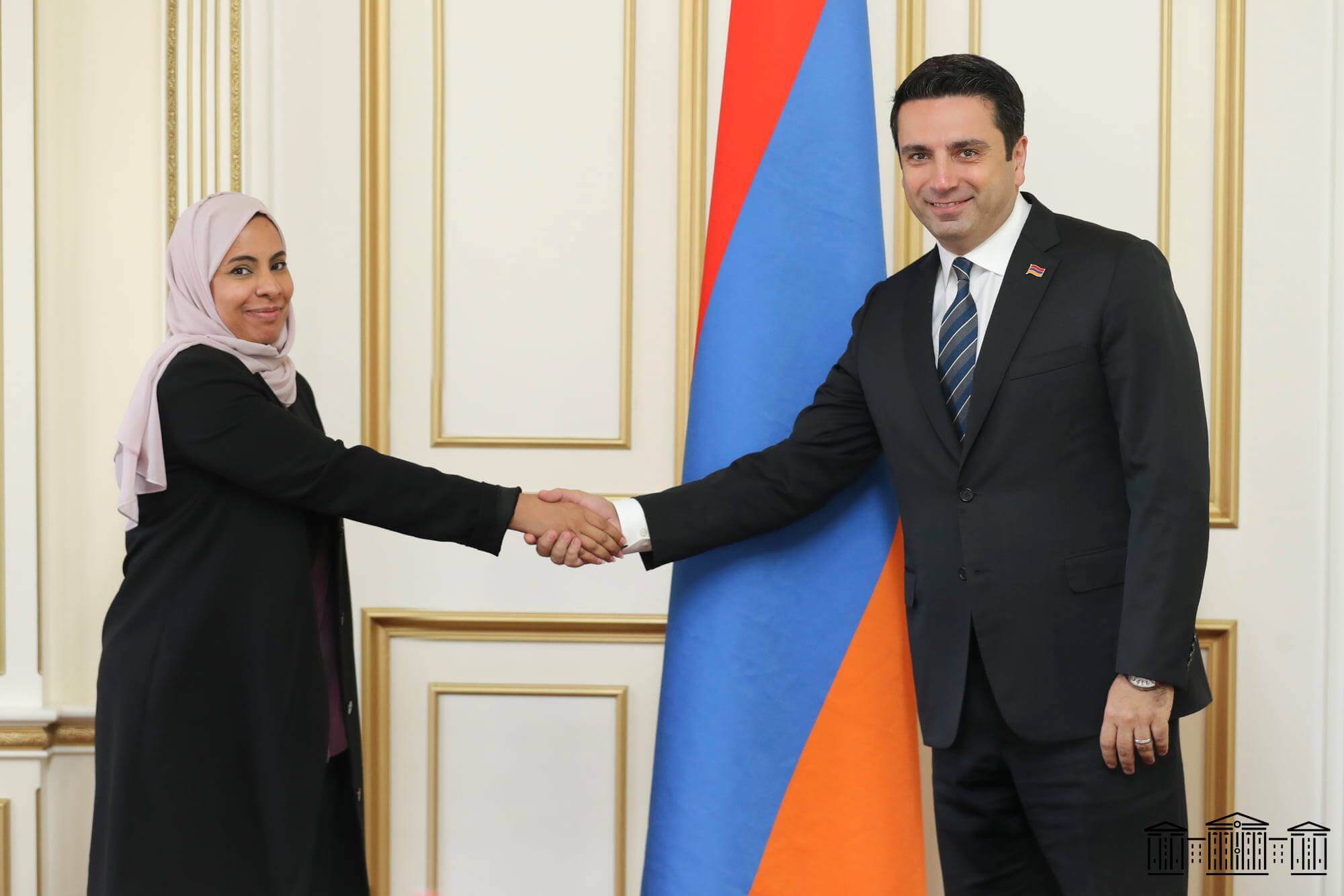 ՀՀ Ազգային ժողովի նախագահ Ալեն Սիմոնյանն ընունել է Ահլամ Ռաշիդ Ահմադ Ալ Աբդ Ալ Սալամիին