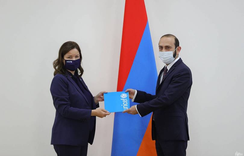 Արարատ Միրզոյանն ընդունել է Հայաստանում ՅՈՒՆԻՍԵՖ-ի ներկայացուցչին