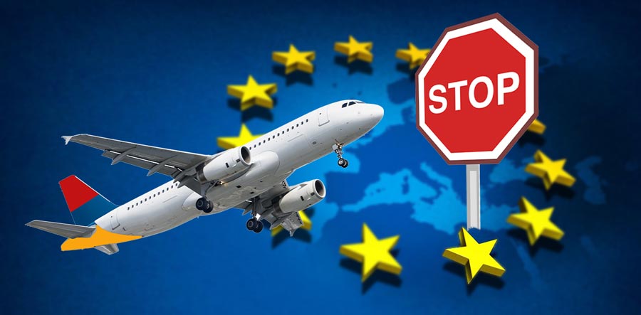 Կորոնավիրուսով պայմանավորված՝ այսօրվանից Հայաստանից մարդկանց մուտքը ԵՄ արգելվում է