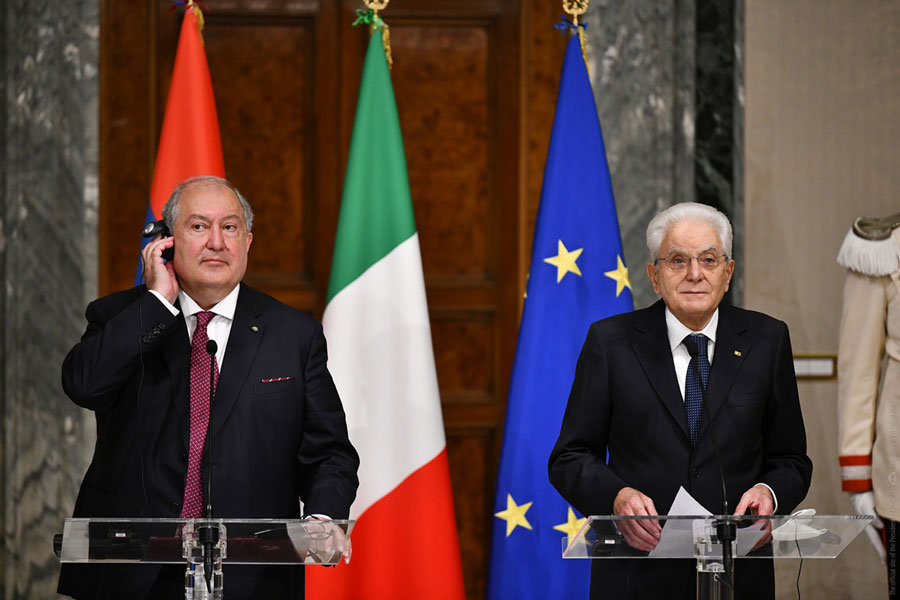 Հայաստանի և Իտալիայի նախագահները հանդես են եկել մամուլի համար հայտարարություններով