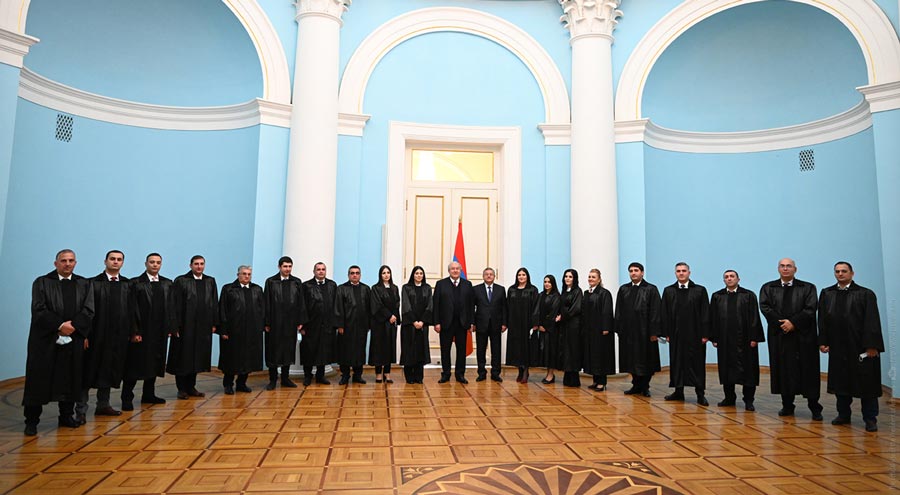 Նախագահական նստավայրում տեղի է ունեցել դատավորների երդման արարողություն