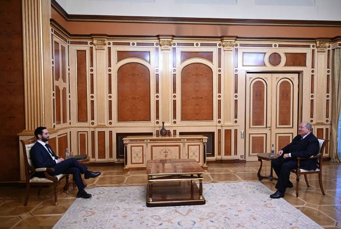 ՀՀ նախագահն ընդունել է ՌԴ ՖՆ Գիտահետազոտական ֆինանսական ինստիտուտի Մակրոտնտեսական հետազոտությունների կենտրոնի ղեկավարին