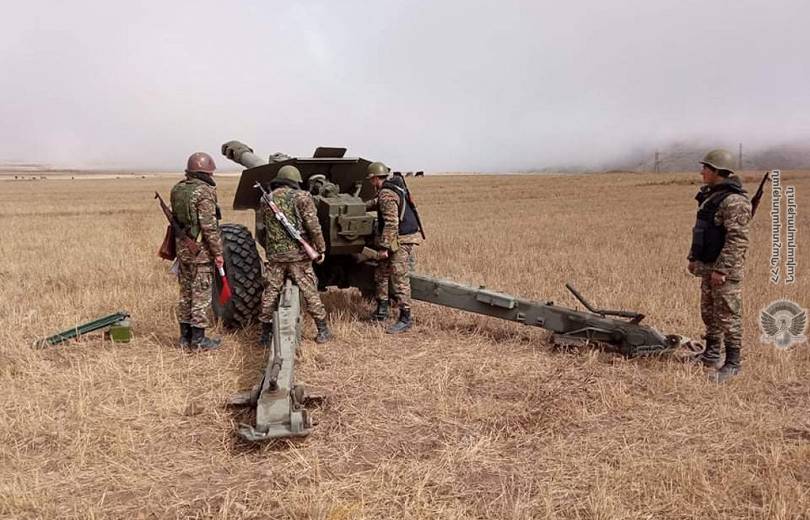 Անցկացվել են հրետանավորների գործնական պարապմունքներ