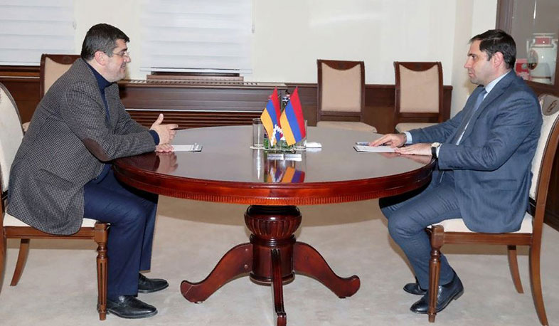 Սուրեն Պապիկյանը հանդիպել է Արցախի նախագահ Արայիկ Հարությունյանի հետ