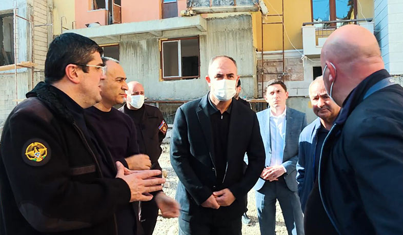 Արայիկ Հարությունյանը Ստեփանակերտում հետևել է բնակարանաշինական աշխատանքների ընթացքին