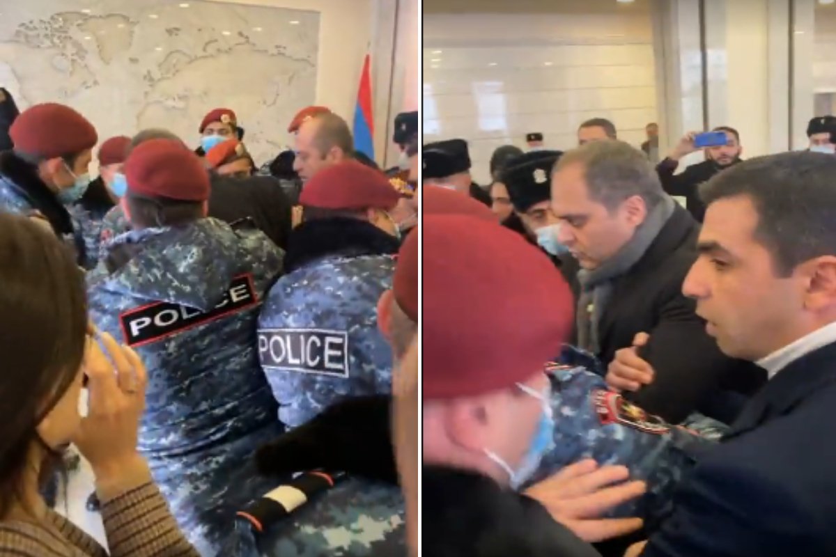 ԱԳՆ շենքում ակցիա իրականացնողներից 13 հոգի բերման է ենթարկվել