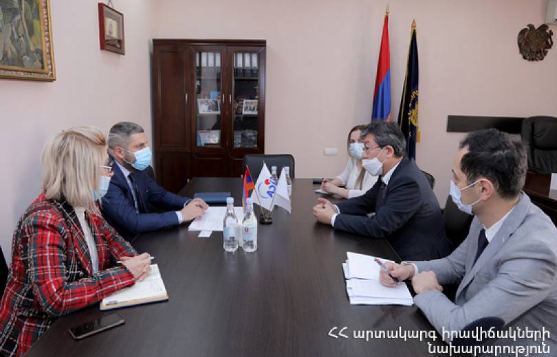 Արմեն Փամբուխչյանը հանդիպել է JICA Վրաստանի գրասենյակի նորանշանակ մշտական ներկայացուցչի հետ