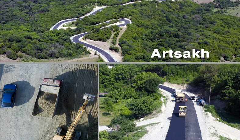 Արցախում վերակառուցվում և հիմնանորոգվում է շուրջ 50 կմ ավտոճանապարհ