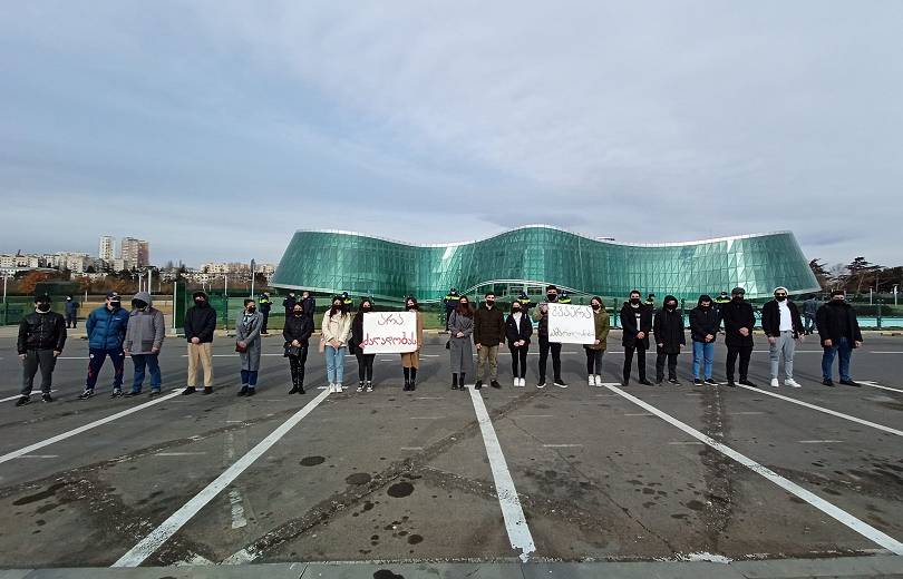 «Վրաստանի հայ համայնքը» ակցիա է անցկացրել երկրի ներքին գործերի նախարարության շենքի մոտ