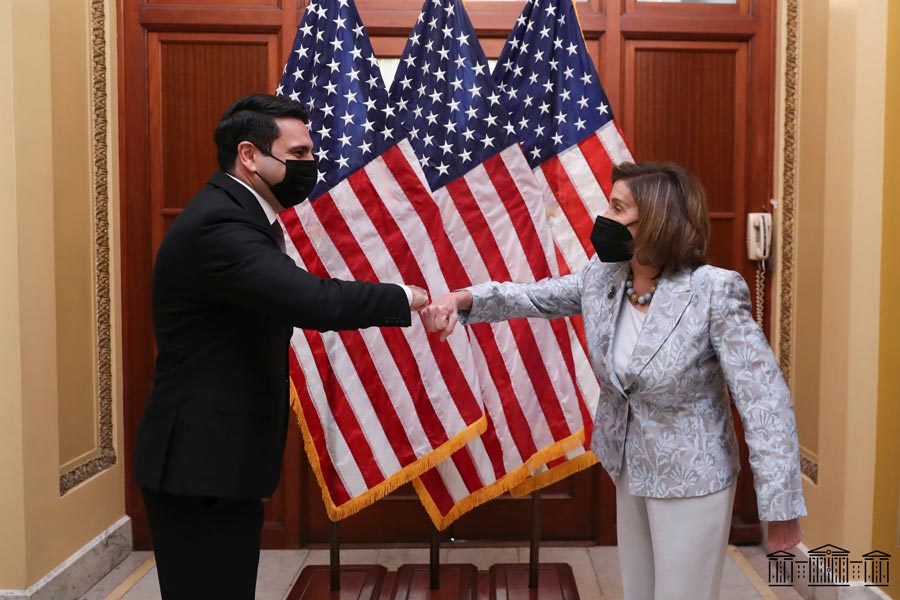 Ալեն Սիմոնյանը հանդիպել է ԱՄՆ Ներկայացուցիչների պալատի խոսնակ Նենսի Փելոսիին