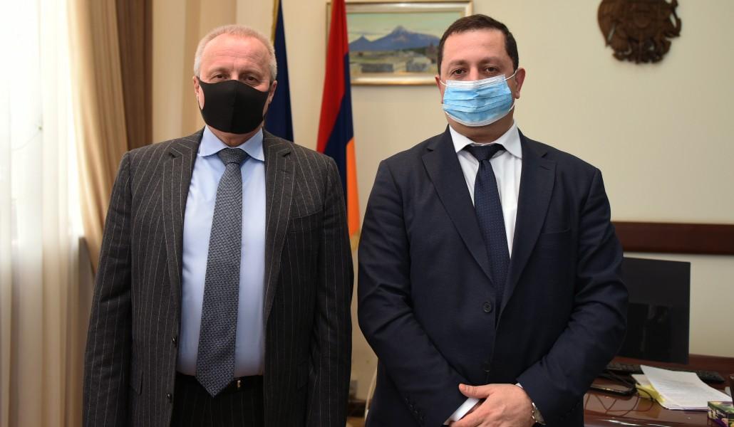 ԵՊՀ ռեկտորը հյուրընկալել է Հայաստանում ՌԴ արտակարգ և լիազոր դեսպան Սերգեյ Կոպիրկինին