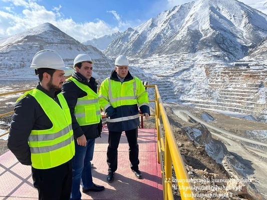 ՏԿԵ փոխնախարարն այցելել է Սյունիքի մարզի պղնձամոլիբդենային կոմբինատներ