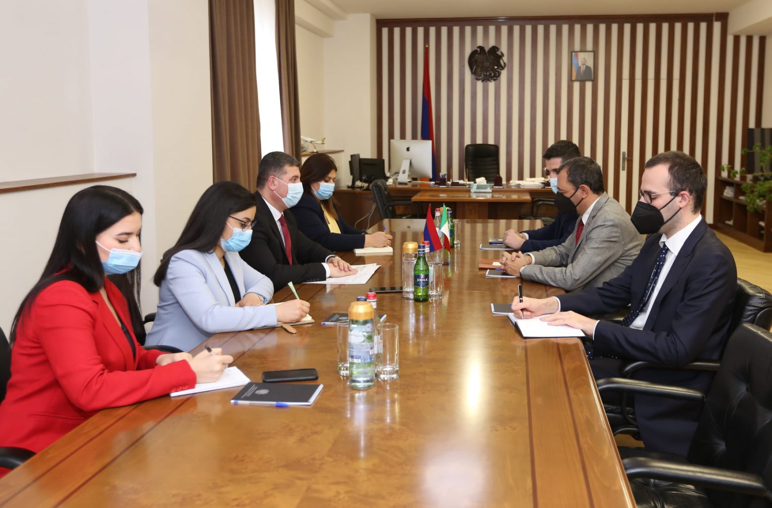 Գ․ Սանոսյանն ընդունել է Հայաստանում Իտալիայի դեսպանի գլխավորած պատվիրակությանը