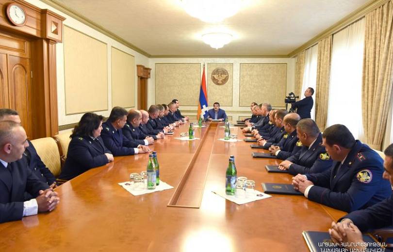 Ա․ Հարությունյանը հանդիպել է ԱՀ դատախազության և քննչական կոմիտեի պատասխանատուների հետ