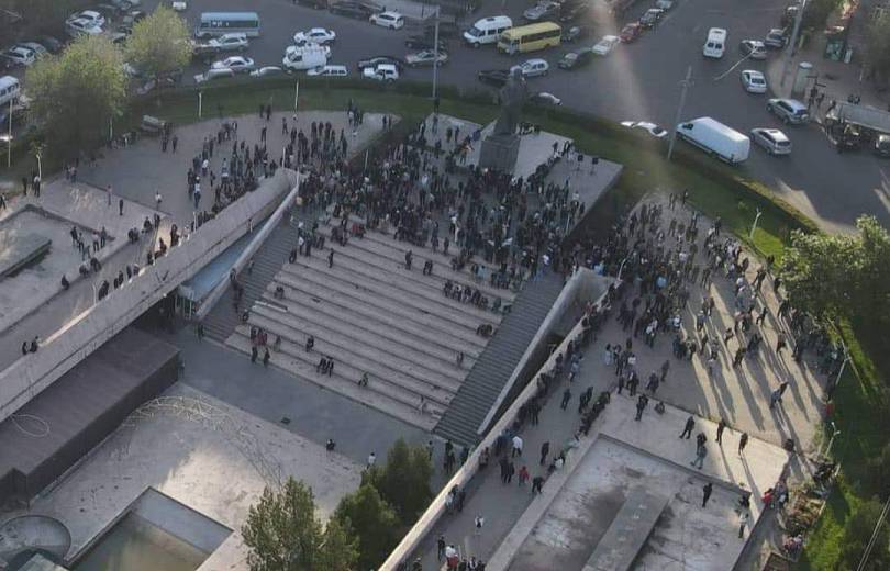 Գարեգին Նժդեհի հրապարակում «Դիմադրություն» շարժումը հանրահավաք է անցկացնում