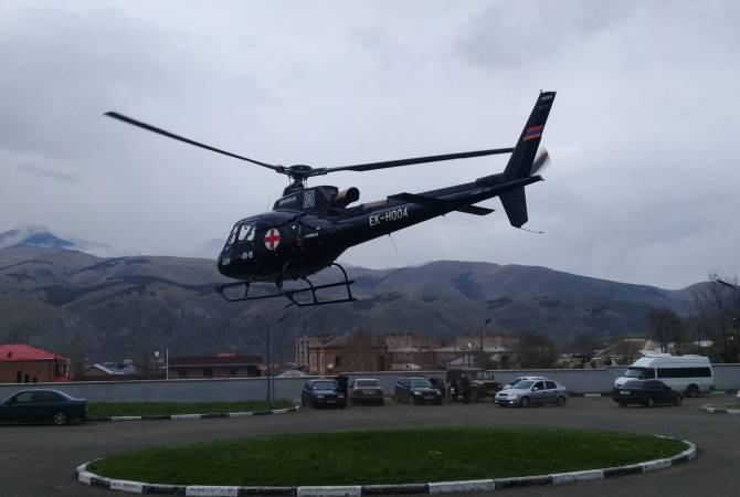 Մեկ օրում Սյունիքի մարզից սանավիացիայի ուղղաթիռներով երկու երեխա է տեղափոխվել «Սուրբ Աստվածամայր» ԲԿ