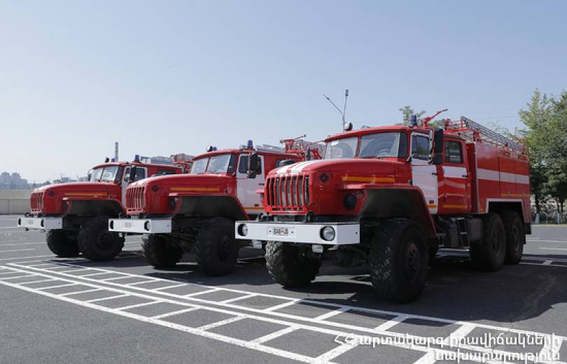 ՀՀ ԱԻՆ-ը համալրվել է «Ուրալ-5557» հրշեջ-փրկարարական նոր ավտոմեքենաներով