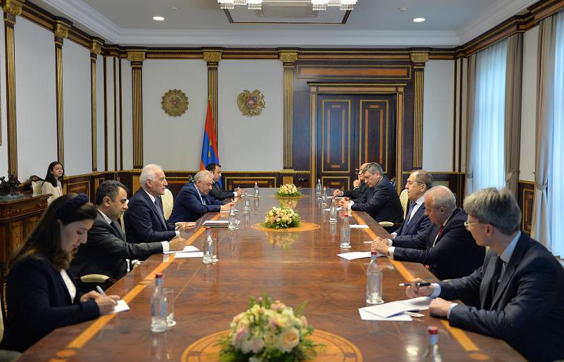 ՀՀ նախագահն ընդունել է ՌԴ ԱԳ նախարար Ս․ Լավրովին