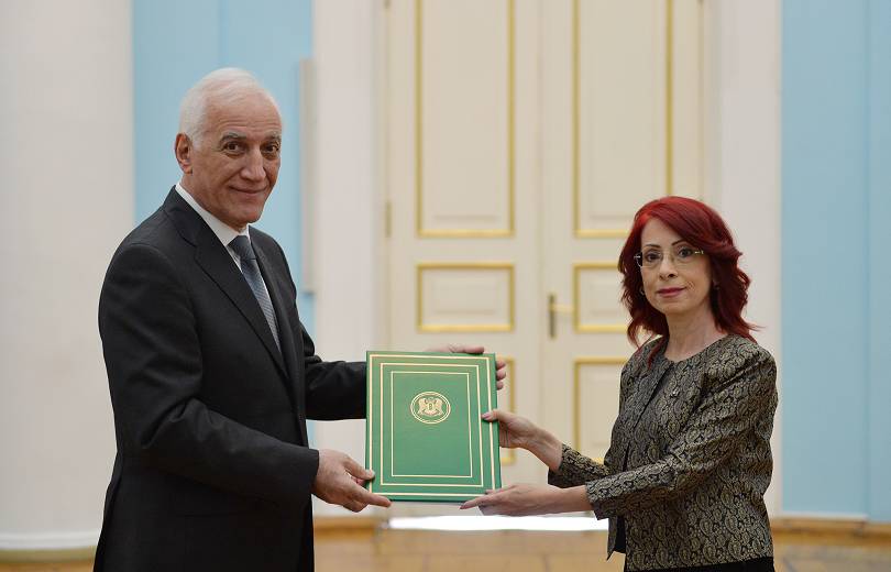 Սիրիայի Արաբական Հանրապետության նորանշանակ դեսպանը հավատարմագրեր է հանձնել ՀՀ նախագահին