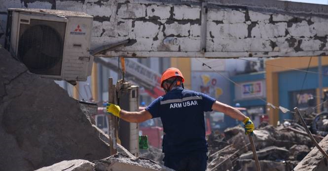 Փլատակներից լսվել է ձայն, բայց այս պահի դրությամբ քաղաքացի դուրս չի բերվել․ ԱԻՆ խոսնակ