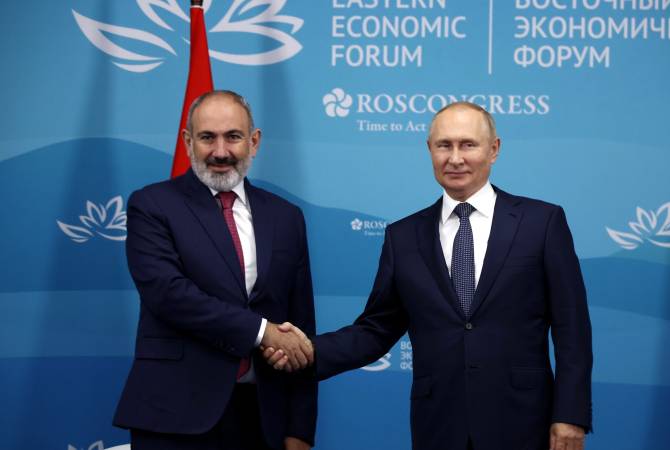 Պուտինն ընդգծել է Հայաստանի կառավարության աշխատանքը երկրի տնտեսական իրավիճակը կայունացնելու հարցում