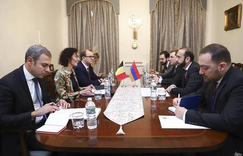 Ա․ Միրզոյանը հանդիպել է Բելգիայի ԱԳ նախարար Հ․ Լահբիբի հետ